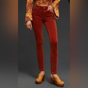 Pilcro and The Letterpress Script Slim Corduroy Jeans. 28